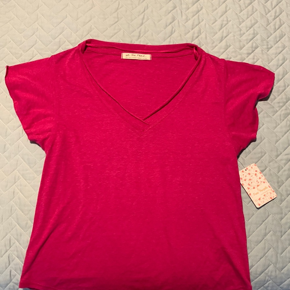 NWT Free People pink tee